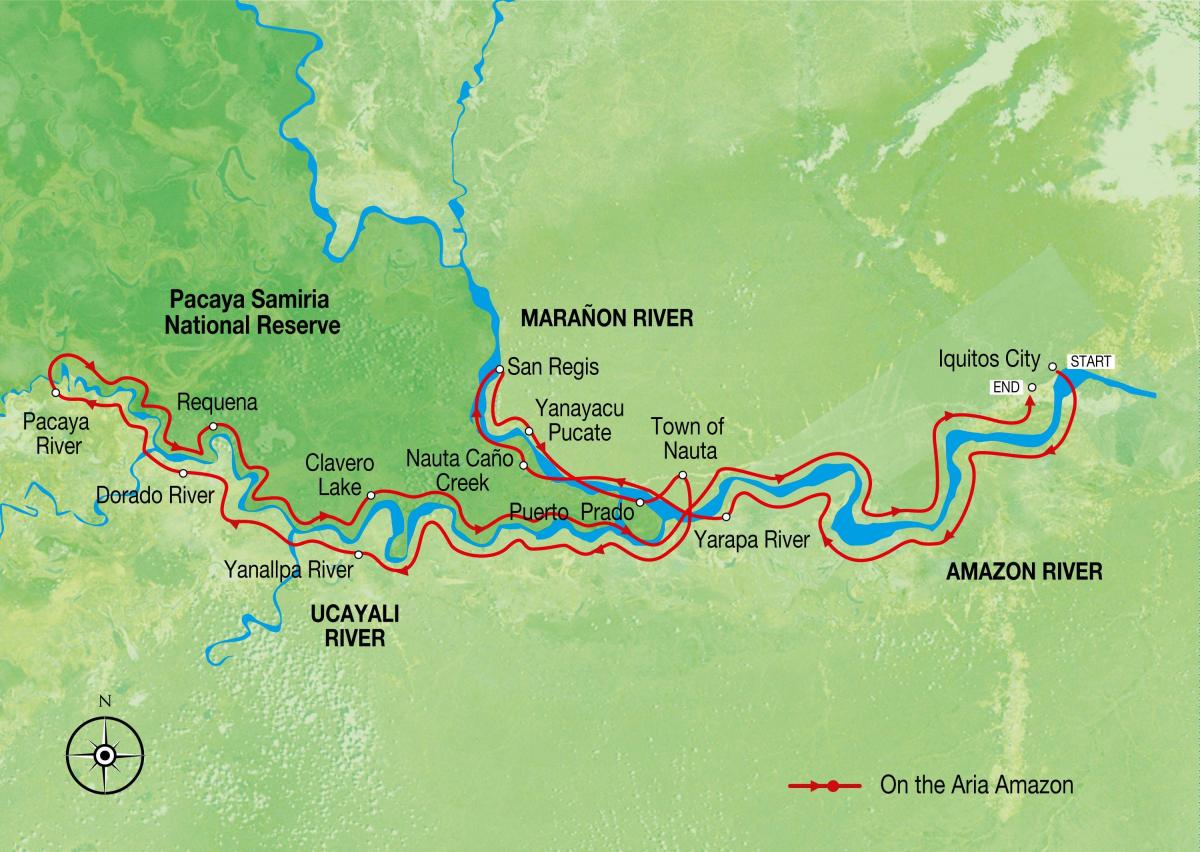 Karte von Amazonas, Peru