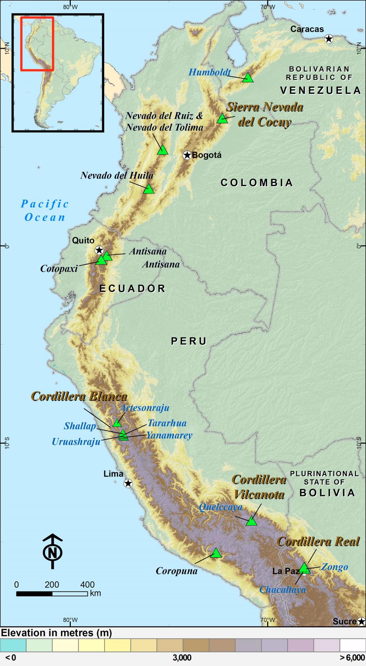 Peruanischen Anden anzeigen