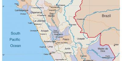 Karte detaillierte Karte von Peru