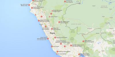 Flughäfen in Peru-map