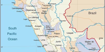 Karte von moray in Peru