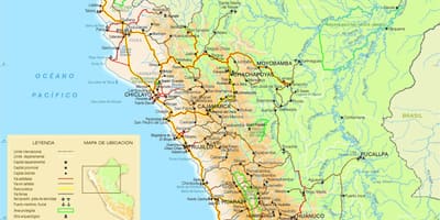Karte von Nord-Peru