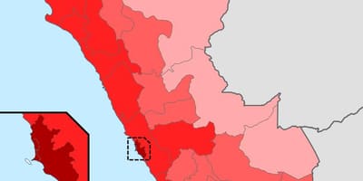 Peru Bevölkerung Dichte Karte