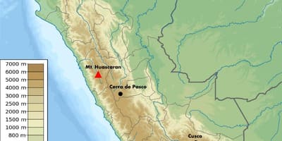Höhe Karte Peru