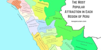 Karte von Peru Sehenswürdigkeiten